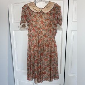 Dansco Beige Floral Dress